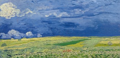Weizenfelder unter Gewitterwolken, 1890 von Vincent van Gogh